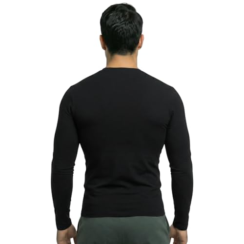 Image of WMX Full Sleeve Plain Athletic Fit Multi Sports Compression T-Shirt, Top Inner Wear