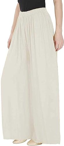 Image of Fancy Star Women Super-Combed Cotton and Rayon Solid Full Length Regular Palazzo