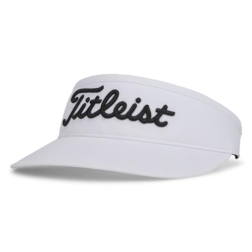 Titleist Men's Standard Players Classic Visor, White/Black, One Size