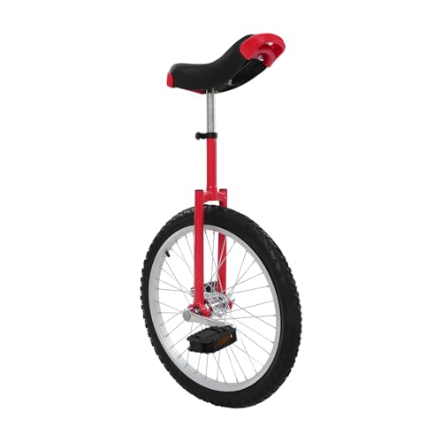 Image of DYNAMI Unicycle with Excellent Steel Frame,Leakproof Tire,Adjustable Height,Curved PU Seat,Mute Bearing,Anti-Slip Designs,for Outdoor Sports Fitness Exercise