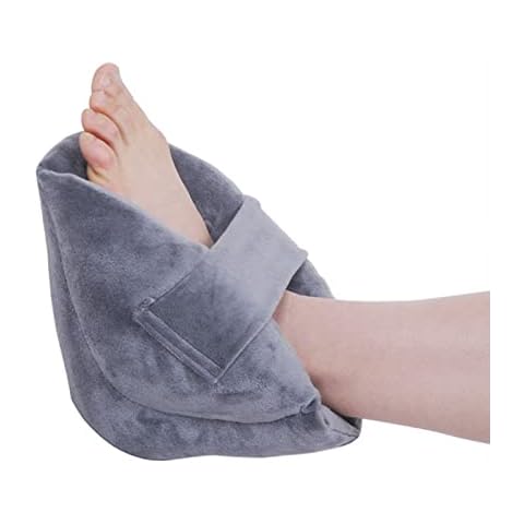 GREUS Heel Elevation Pillow Heel Protector for Bed Sores Heel Pressure Relieve Cushion Anti Bed Sore Pad Leg Rest Ulcer Elevator Foot Ankle Support Pillow for Elderly Wheelchair Bedridden Patients Cover