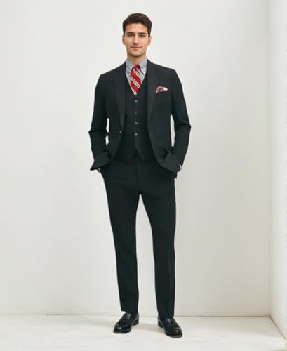 Suits for Men 3 Piece Slim Fit Suit Set Big and Tall Men Suits for Wedding Groomsmen Business Prom Party2