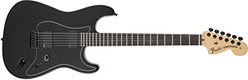 Fender 0114545706 Jim Root Stratocaster Guitocaster Guitare électrique Noir plat - Les Beatles, Paul McCartney, John Lennon, RIngo Starr, George Harrison Fender 0114545706 Jim Root Stratocaster Guitocaster Guitare électrique Noir plat