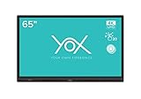 YOX Ecran intéractif Tactile 65 Pouces, Android, 4K, OPS Windows en Option, Pack Applications Pro intégré
