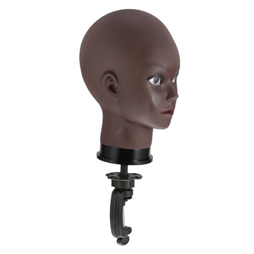 Baluue Practice Wig Making Cosmetology Head Mannequin Face Model Display Wig Lightweight and Durable