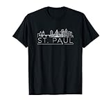 Saint Paul, Minnesota City Skyline for Men and Women T-Shirt