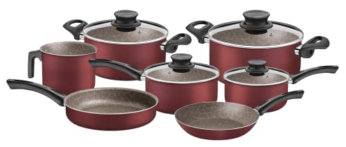Jogo Panelas Alumínio 7 peças Paris Vermelho Tramontina
