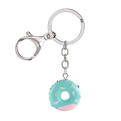 Preisvergleich Produktbild XHNNI Süßer Schlüsselanhänger, einfacher Stil, Anti-Verlust, Gourmet-Donut-Schlüsselanhänger für Damen, hängende Autoschlüssel, Hausschlüssel