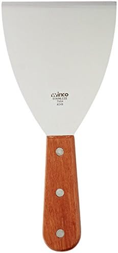 Winco Blade Scraper, 4.5-Inch by 4-Inch,Stainless Steel, Brown,Medium