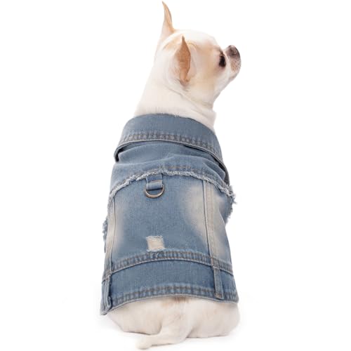 Chaleco de mezclilla para perro, tamaño XXX-Large miniatura 4