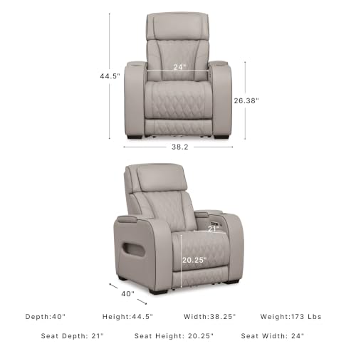 Luxury recliner sofa home theater