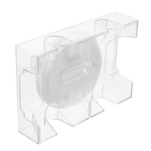 BESPORTBLE Revolving Card Holder with Tray Plastic Playing Card Storage Easy Access Rotary Design for Poker Holds Decks Smooth Finish for Comfortable Use