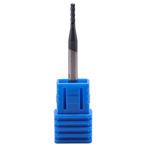 Image of 5Pcs 1 /16 inch 4 Flute Solid Carbide Ball Nose End Mills - AlTiN Coated | 30 Degree Helix, 1 /16 inch Cutting Diameter, 1 /8 inch Shank Diameter, 1 /4 inch Length of Cut, 1-1 /2 inch Overall Length