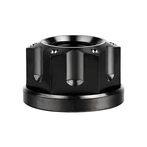 Image of Titanium M6 M8 M10 M12 M14 M16 Flange Bolt Nut Bicycle Motorcycle Rear Axle Car Modification Accessories Pack of 6 (M14 Pitch 1.5mm, Black)
