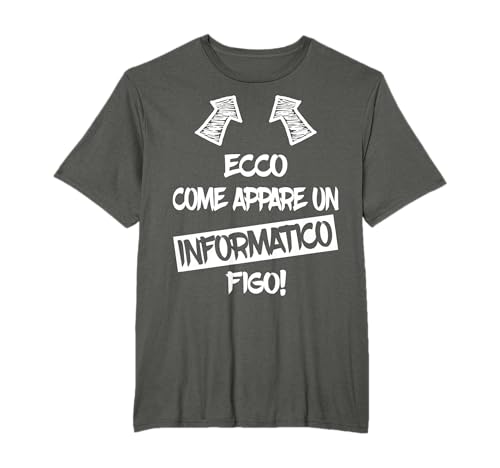 Informatico Figo Regalo Divertente Programmatore Informatica Maglietta
