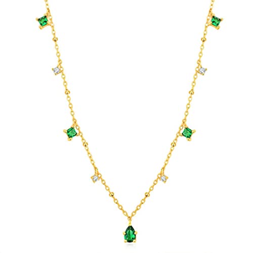 Collier chaîne exquis en finition haute joaillerie style rétro