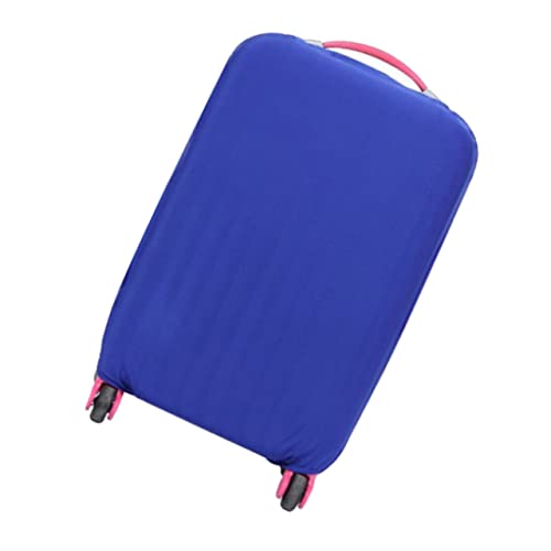 Beaupretty Elastic Travel Luggage Cover for Suitcase High Stretch Protective Trolley Case Bag Dustproof and Scratch Resistant Blue Suitcase Protector with Handle Access