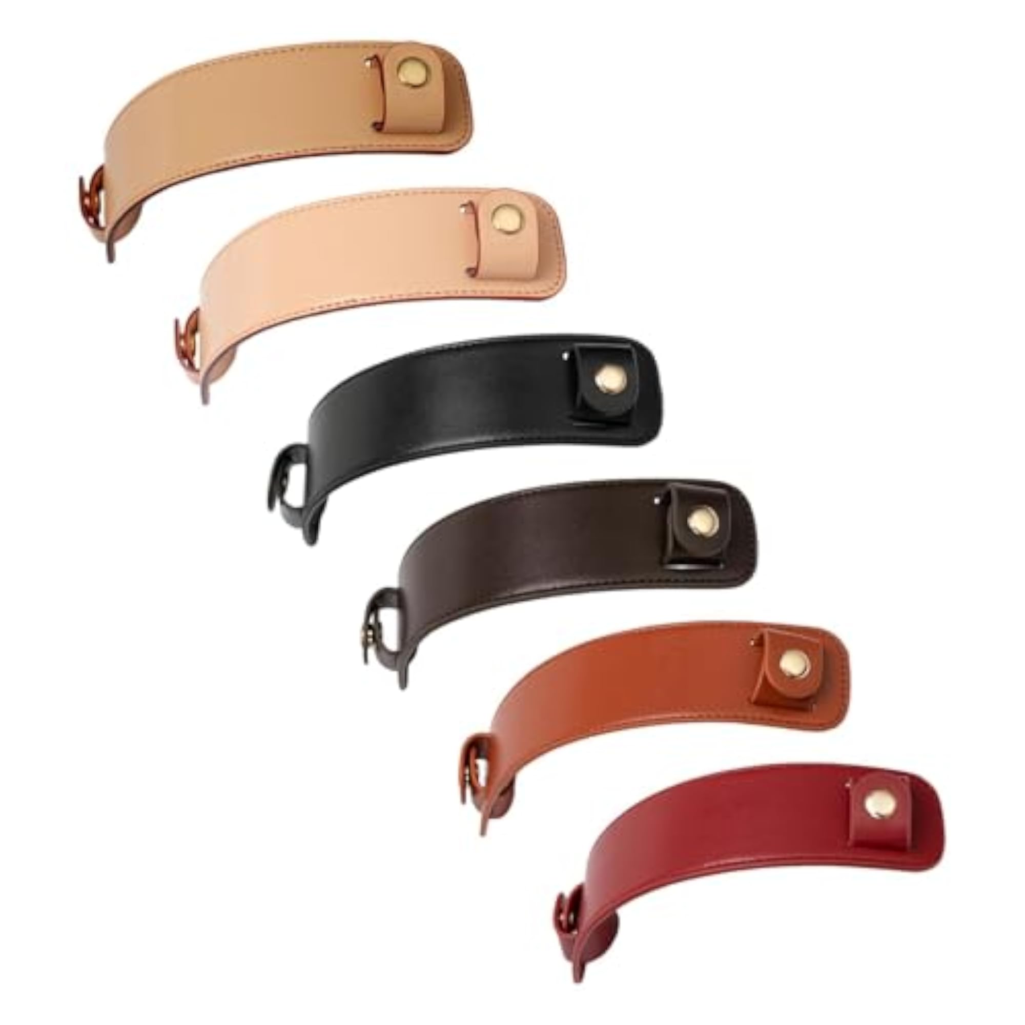Leather Shoulder Strap Pad for Handbags, Khaki