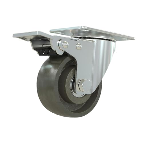 Rotella per Carichi Pesanti con Cuscinetto Silenzioso in Metallo Vintage