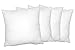 MOON Feeling 4er Pack Gesteppte Füllkissen Innenkissen Sofakissen Kopfkissen 50x50 cm extra fest gefüllt mit Reißverschluss 95° waschbar