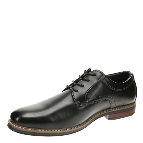 Image of Nunn Bush Men's Carmelo Plain Toe Oxford Classic Modern Formal Plain Toe Lace Up Dress Casual Shoes