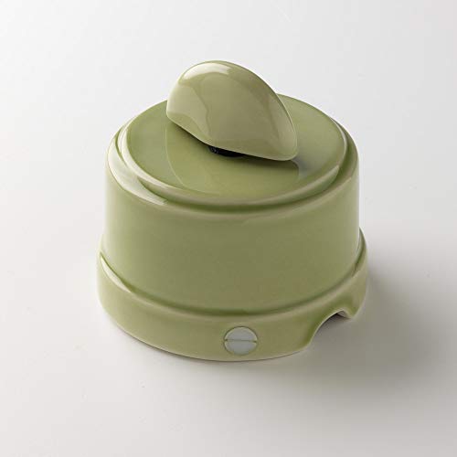 BELLE ÉPOQUE Drehknopf Mit Textilkabel - Handgefertigtes Porzellan In Taupe