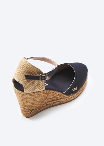 Image of VISCATA Satuna Women's Sandals Espadrille Canvas Buckle Wedges