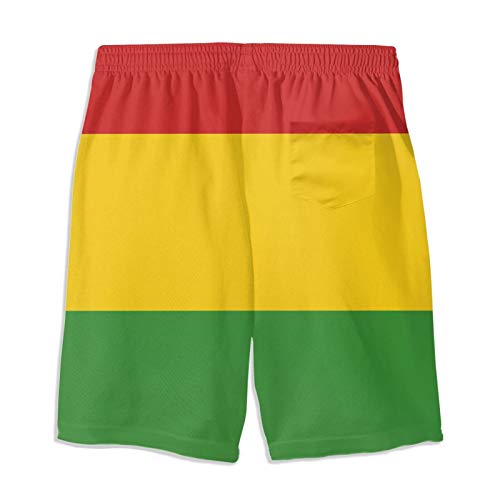SARA NELL Men's Swim Trunks Reggae Rasta Flag Surfing Beach Board Shorts Swimwear3