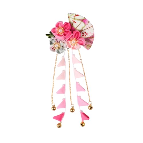 Vaguelly 和風手作りヘアピン 長い流蘇付き 結婚式用花嫁ヘッドドレス ピン