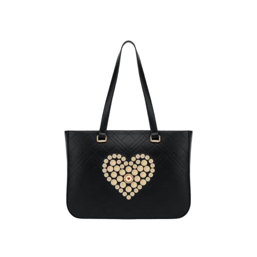 Love Moschino Borsa Pu St.croco Nero Bandolera Mujer Negro Cover