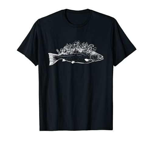 Lachs Zucht Aquakultur Überfischung Umwelt Pilzbefall Pilze T-Shirt