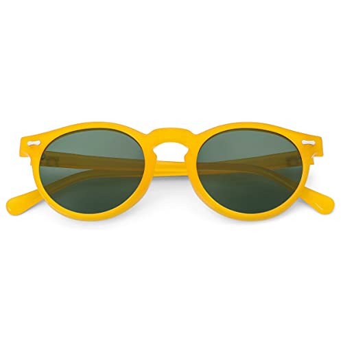 Image of Gleyemor Kids Polarized Cute Round Sunglasses for Kids Girls Boys Age 3-8