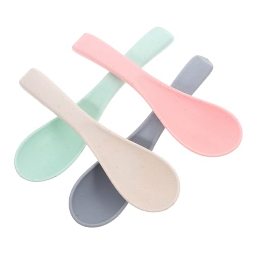 FUNOMOCYA Multifunctional Dinner Spoons for Boys and Girls Safe Materials Reusable Dishwasher Safe for Soup Noodles