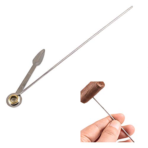 Cigar Punch Tool, Cigar Draw Enhancer Tool Dual Purpose Cigar Punch Tool,Cigar Needle Precision Cigar Draw Enhancer Tool