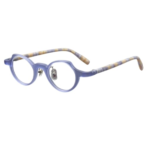 Genérico Gafas de Lectura de Estilo Ovalado para Mujer Lentes de Lectura con Bloqueo de luz Azul Gafas de Lectura para Hombres y Mujeres,Azul,+1.0