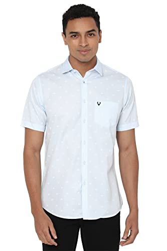 Image of Allen Solly Printed Cotton Regular Fit Mens Casual Shirt