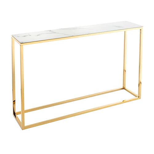 riess-ambiente.de Konsolentisch Boutique 110cm weiß Kristallglas mit...