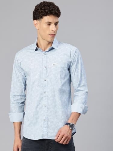 Image of Majestic Man Stylish Geomatric Print Casual Shirt - Pure Cotton| Full Sleeve | Trendy & Comfortable