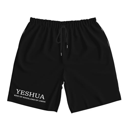 Yeshua Jesus Christian Men's Quick-Dry Board Shorts 7