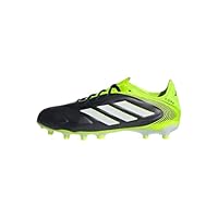 adidas COPA Pure III League Firm Multi Ground Football Boots Kids, Core Black/Cloud White/Lucid Lemon, 3 UK Child