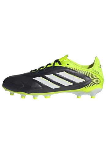 Adidas Unisex-Kids Copa League Pure 3 Firm Ground/Multi Ground Black/White/Lucid Lemon 3