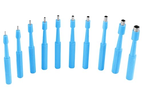 PakCan Disposable Biopsy Punch Curettes - Set of 10 - Sterile Biopsy Dermal Punch Curette for Piercing with Protective Handle (3 mm)