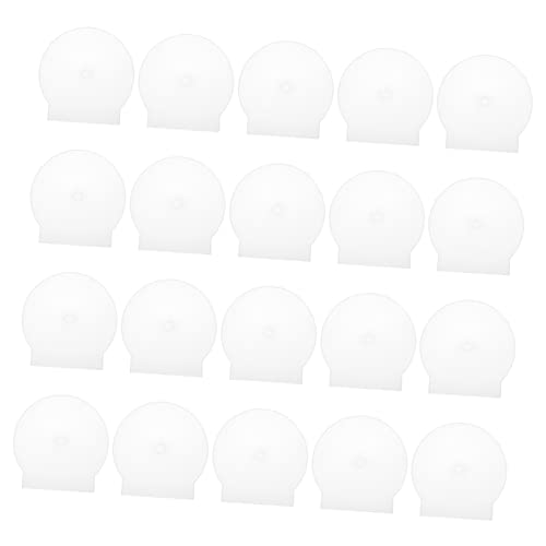 Cabilock 20Pcs Semicircular Transparent Plastic CD Storage Box for Optical Disks Scratch Resistant Design Organize and Protect Your Discs with Reliable Craftsmanship