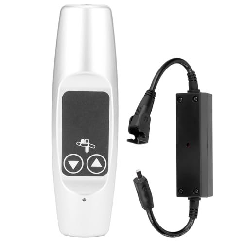 Luocute Mando a Distancia Inalámbrico para Motor, Interruptor RF 433,92 MHz con Alcance de 30 M, Cable Protector de Carga Incorporado, para Actuadores Eléctricos, Puertas de Garaje,