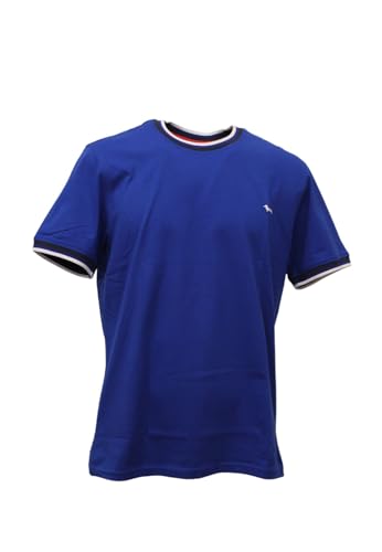 Harmont & Blaine Camiseta de manga corta con detalles a rayas IRL188021223, azul claro, XXL