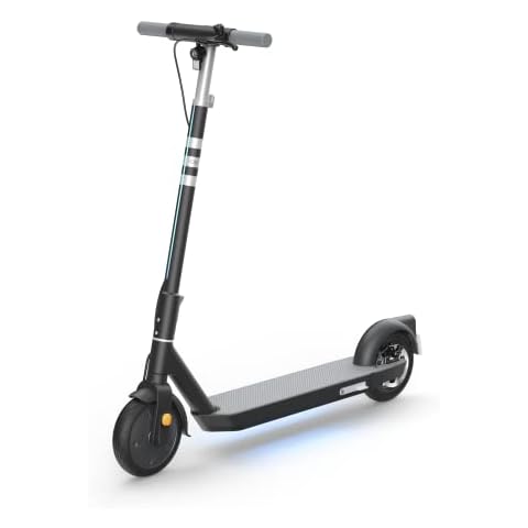 OKAI Neon II Electric Scooter - Up to 15.5 MPH, 25 Miles Range E Scooter for Beginners and Urban Commuters, with Rear Suspension, Customizable Front & Bottom Light via App Sync, UL Certified (Black) Cover