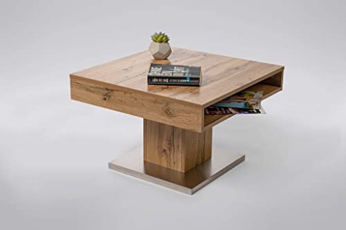 M2 Kollektion Couchtisch Mailand in Eiche Dekor, B/H/T = 75x45x75cm