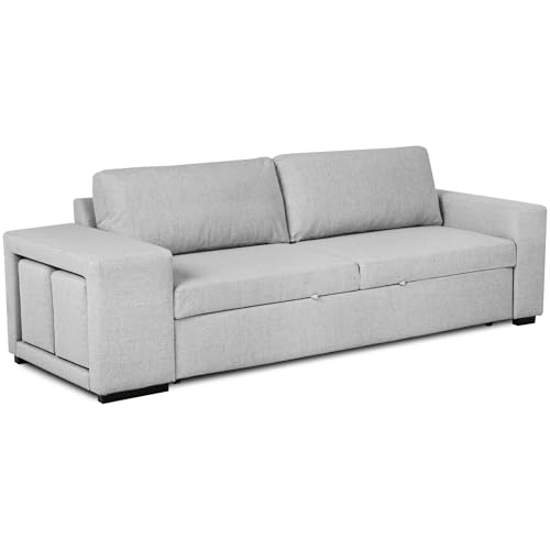 BUDWING Avery Sofá Cama 3 Plazas   2 Pufs