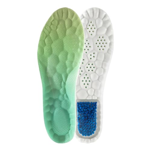 Plantillas Cloud 4D para hombres - 2 pares de soportes suaves de espuma viscoelástica para el soporte del calzado - Plantillas Cloud para mujeres - Para trabajo, senderismo, correr, caminar, deportes