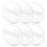 Mezchi 6 Pcs 12 Inch Round Clear Acrylic Sheet, 1/16